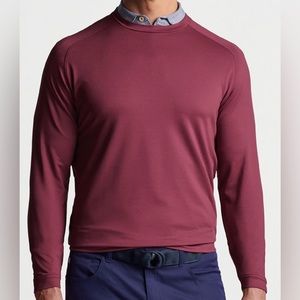 Peter Millar Bordeaux Cradle Performance Crewneck. Mens Size Medium. NWT
